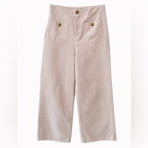 Zara High Rise Wide Leg Sailor Jeans Pink Wash Womens 2 NWT